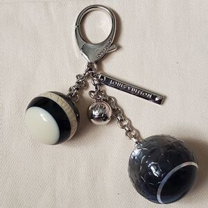 Louis Vuitton Mini Lin Croisette Bag Charm Black